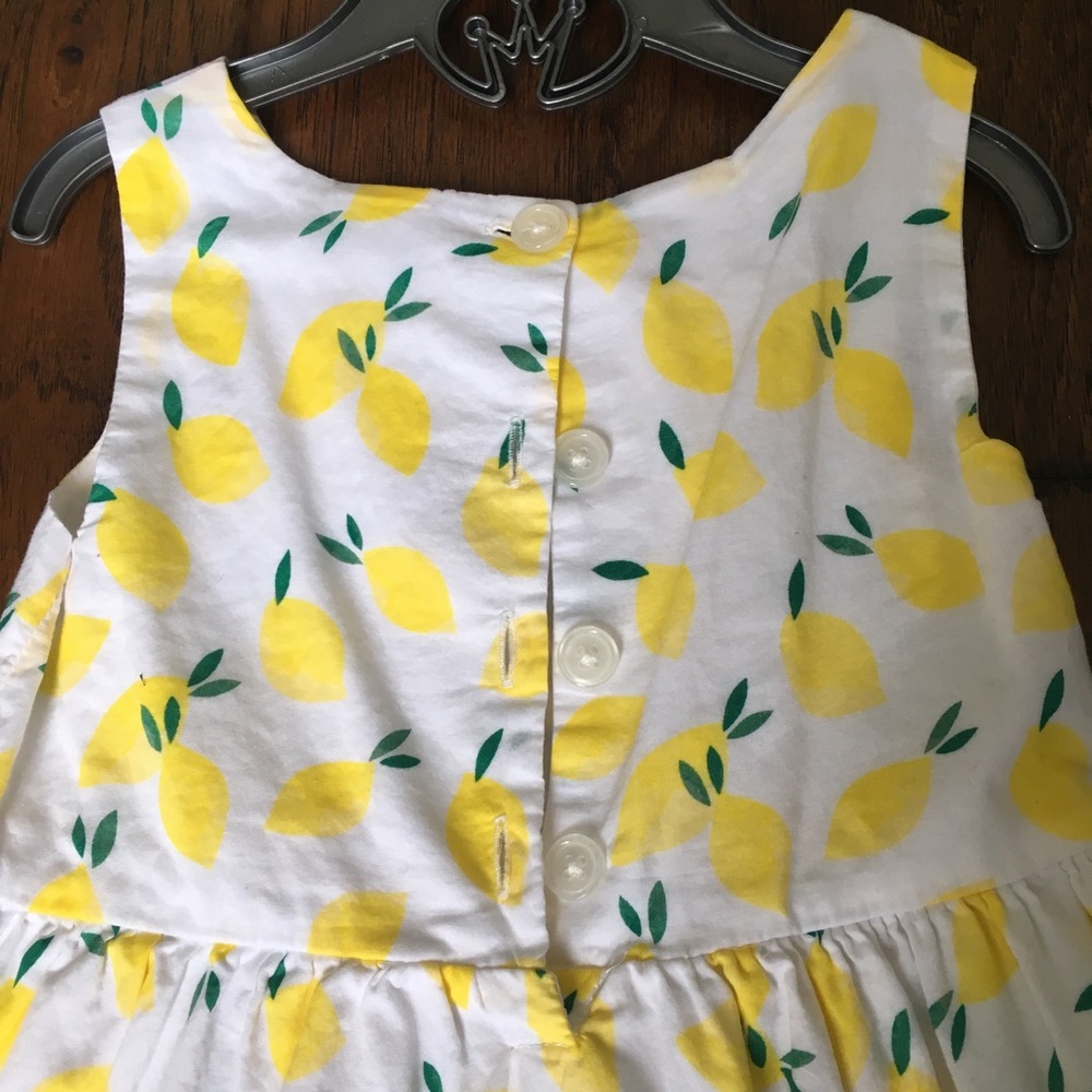 ❌SOLD❌KOALA KIDS Beautiful Lemon Print Dress - 2T - Picture 5 of 6